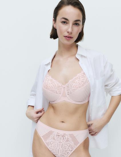 Amelia Lace Wired Minimiser Bra C-H