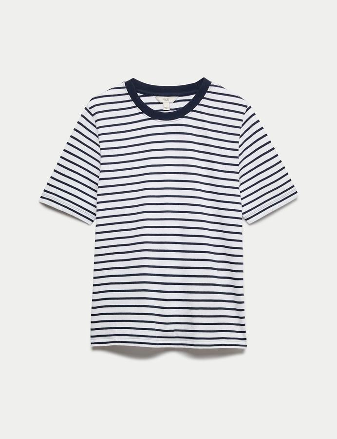 Pure Cotton Striped Everyday Fit T-Shirt