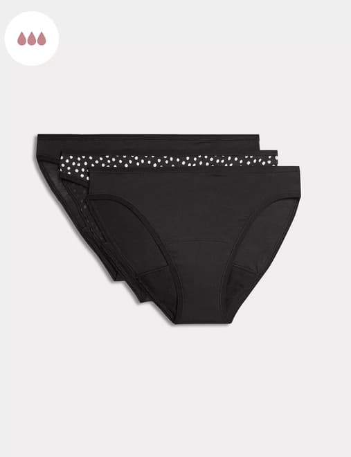 3pk Body Soft™ High Waisted Brazilian Knickers - Marks and Spencer Cyprus