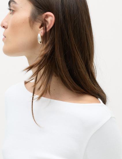 Cotton Rich Premium Slash Neck Top