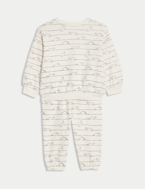 2pc Cotton Rich Dino Top & Bottom Outfit (0-6 Yrs)