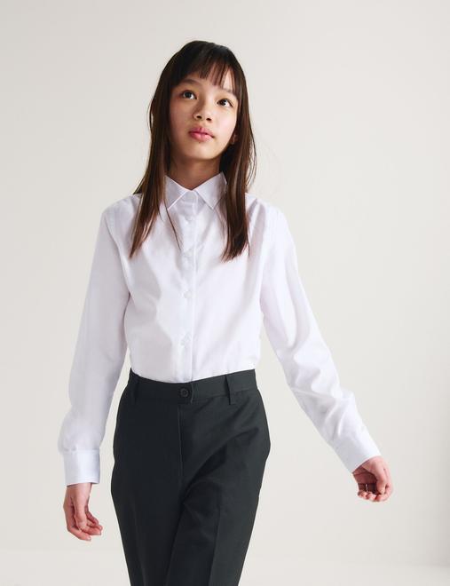 2 Pack Girls Regular Leg Trousers (2-18 Yrs)