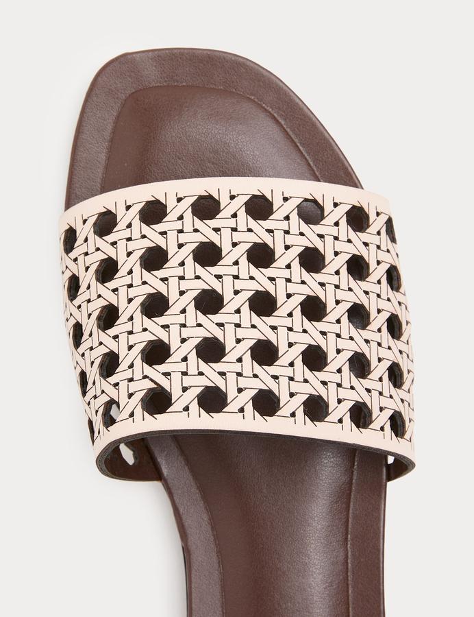 Laser Cut Flat Mule Sandal