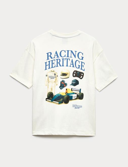 Pure Cotton Williams Racing T-Shirt (6-16 Yrs)