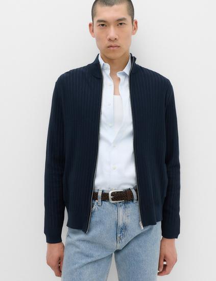 Cotton Rich Smart Funnel Neck Jumper