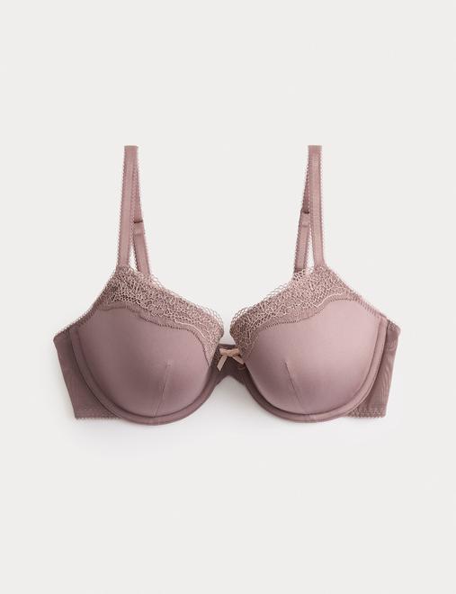 Jasmine Lace Wired Demi Cup Bra (A-E)