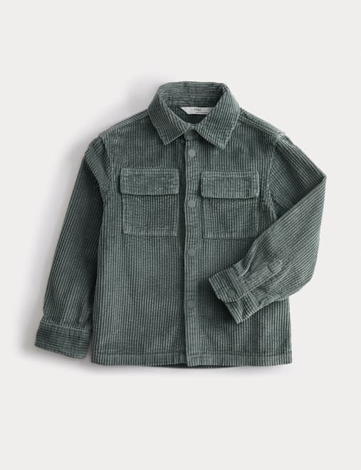 Pure Cotton Corduroy Shirt (2-8 Yrs)
