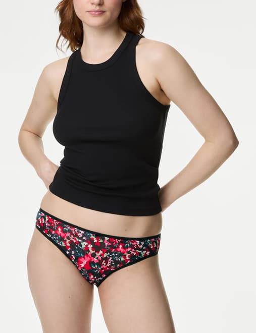 5pk Cotton Lycra™ Brazilian Knickers