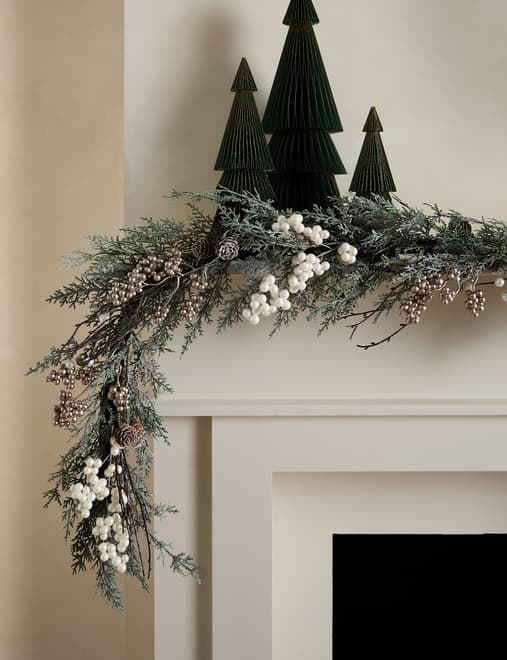6ft Snowy Garland