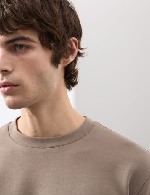 Cotton Rich Crew Neck Sweatshirt