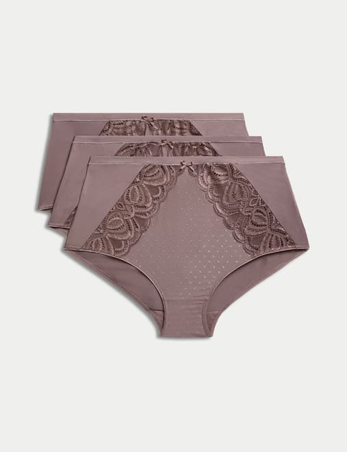 3pk Amelia Lace Full Briefs