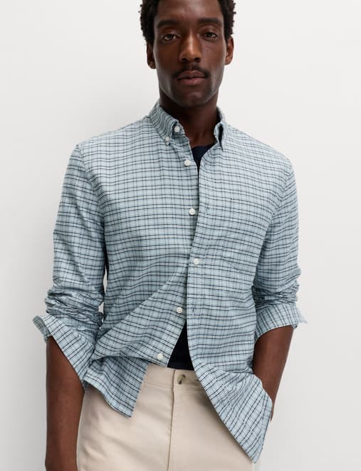 Ultimate Pure Cotton Check Oxford Shirt