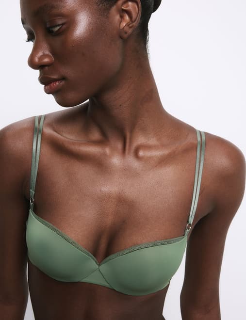 Boston Microfibre Wired Push Up Balcony Bra