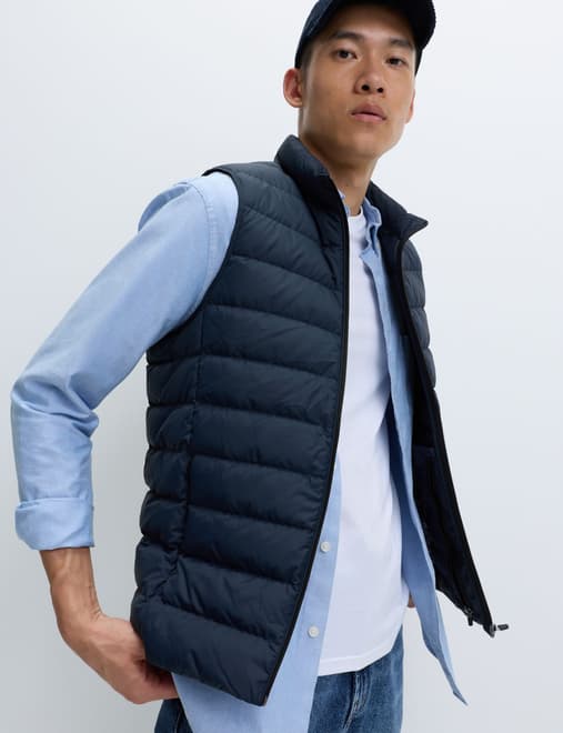 Feather and Down Padded Lightweight Gilet