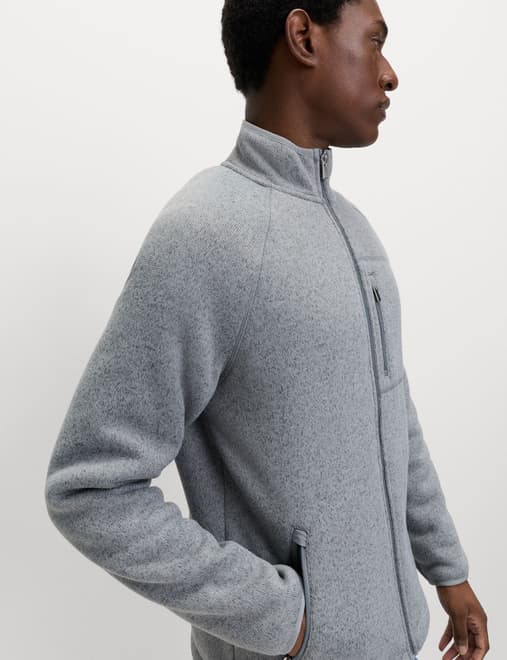 Zip Up Funnel Neck Fleece