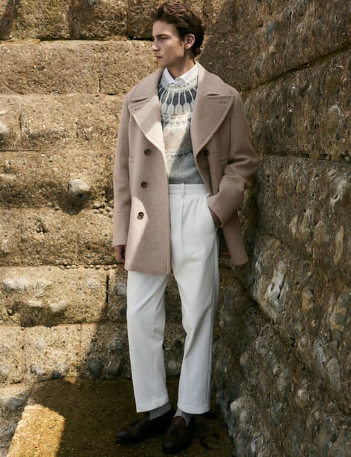 Italian Wool Revere Peacoat