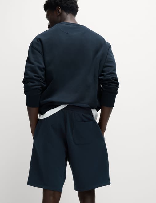 Elasticated Waist Cotton Rich Oversized Shorts