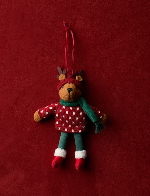 Felt Hanging Reindeer Decoration