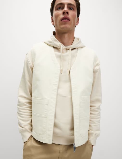 Padded Cotton Rich Canvas Gilet