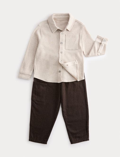 2pc Cotton Rich Shirt & Trousers Outfit (2-8 Yrs)