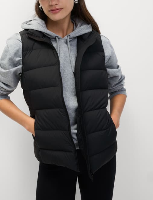 Feather & Down Packaway Funnel Neck Gilet