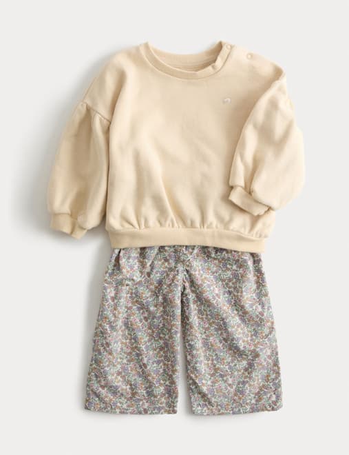 Sweat & Printed Trouser Outfit (0-6 Yrs)
