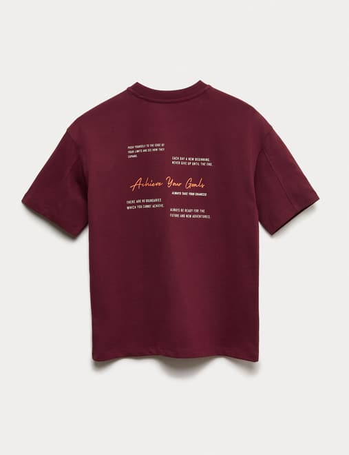 Pure Cotton Achieve Your Goals T-Shirt (6-16 Yrs)