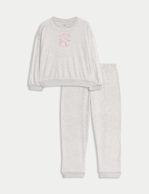 Velour Slogan Pyjamas (12 Mths-8 Yrs)