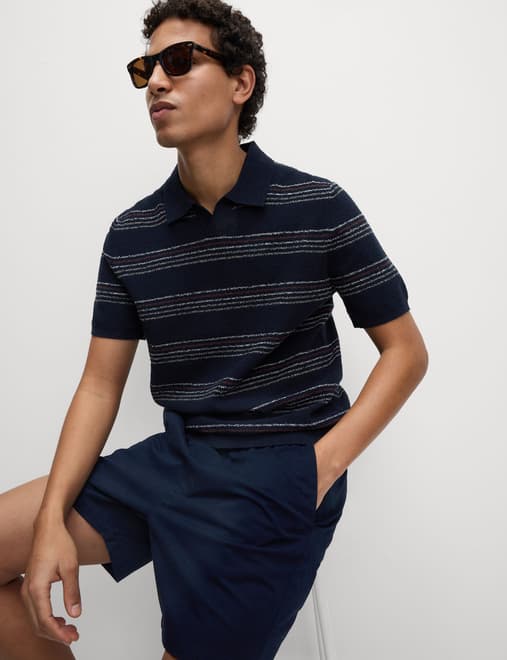 Cotton Rich Knitted Polo Shirt