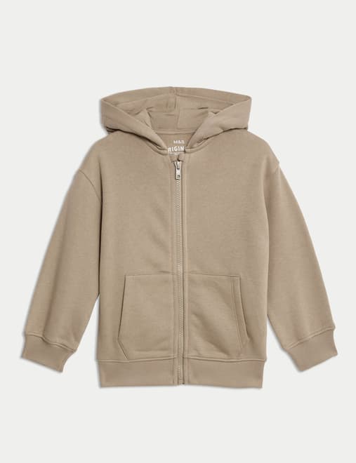 Cotton Rich Zip Hoodie (2-8 Yrs)