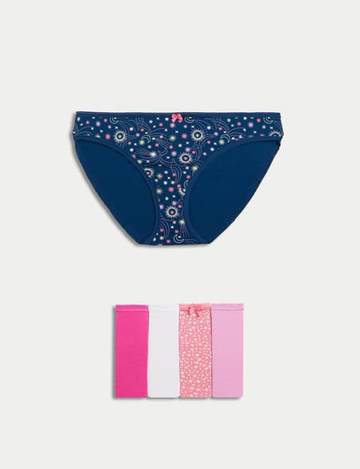 5pk Cotton Lycra™ Bikini Knickers