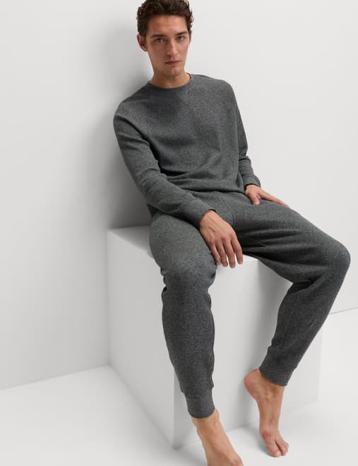 Pure Cotton Waffle Loungewear Bottoms