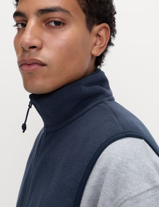 Micro Fleece Funnel Neck Gilet