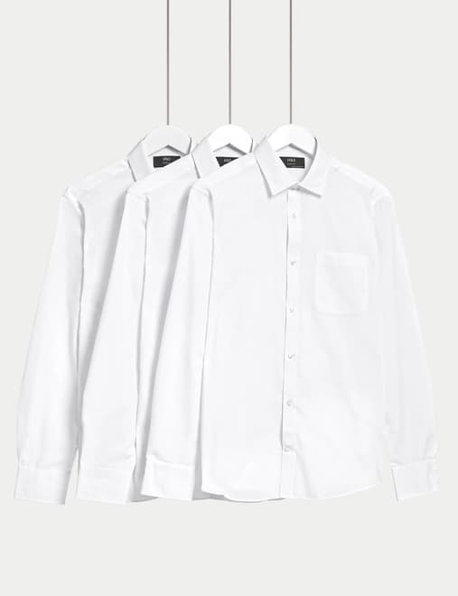 Regular Fit Easy Iron Pure Cotton Shirt, M&S Collection