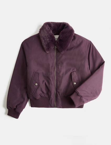 Stormwear™ Faux Fur Collared Bomber Jacket (6-16 Yrs)