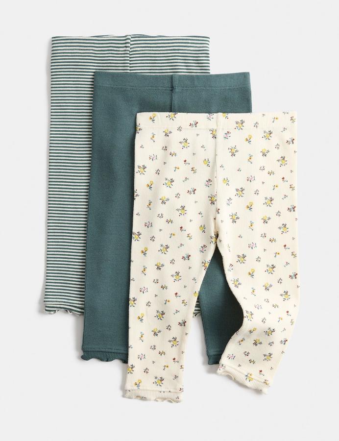 3 Pack Cotton Rich Ditsy Leggings (1-5 Yrs)