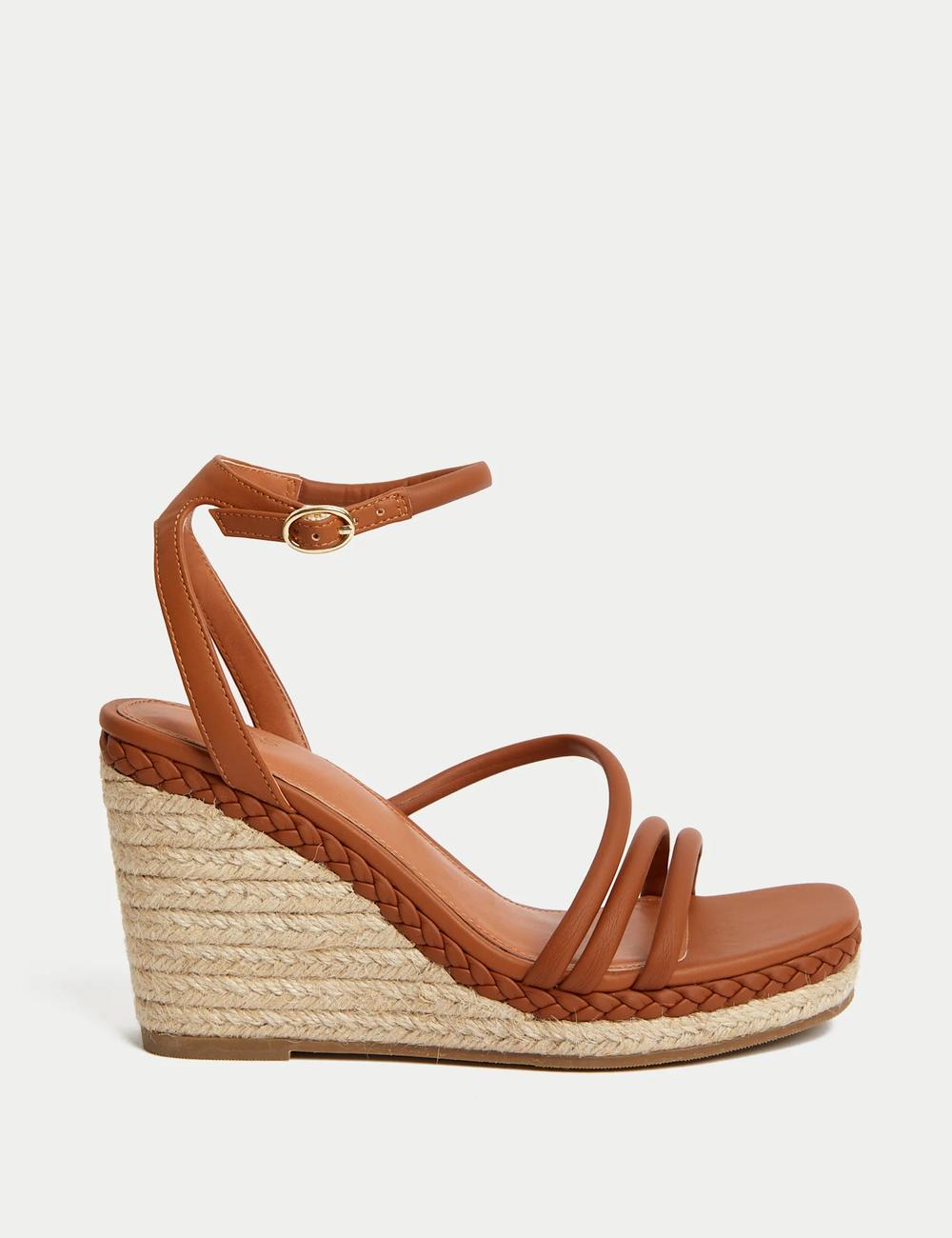 Shop Buckle Strappy Wedge Espadrilles for Women Online M S