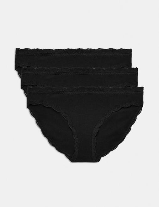 3pk Cotton Rich Bikini Knickers