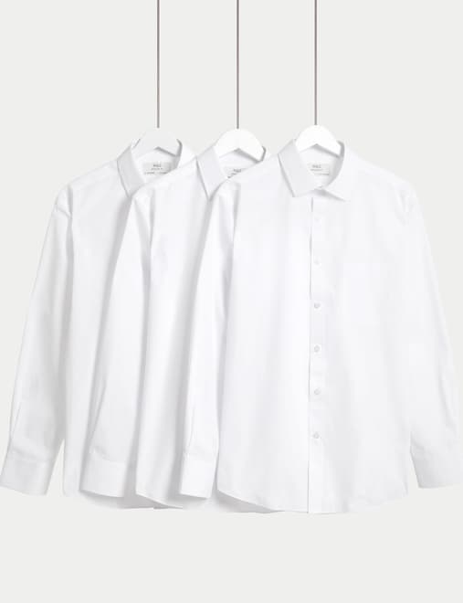 2 Inch Shorter 3 Pack Cotton Blend Shirts