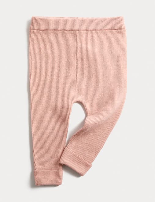 Ribbed Knitted Leggings (0-3 Yrs)