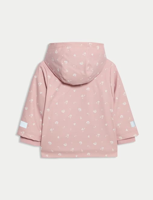 Ditsy Hooded Fisherman Jacket (3 Mths-3 Yrs)