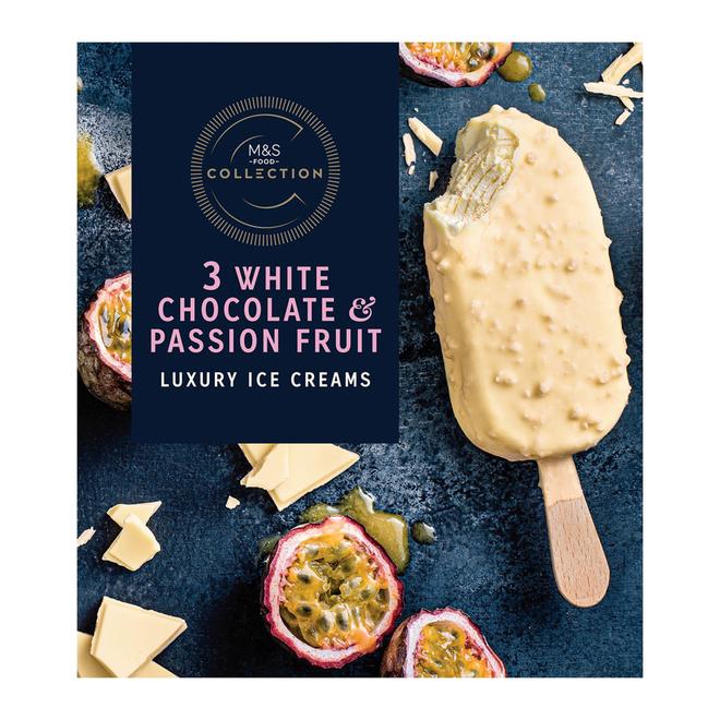 White Chocolate And Passion Fruit Ice Creams
