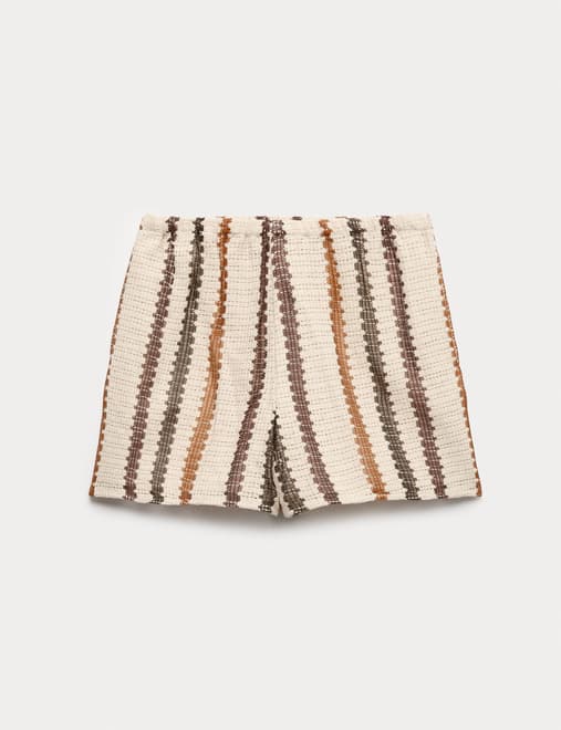 Cotton Rich Crochet Look Beach Shorts