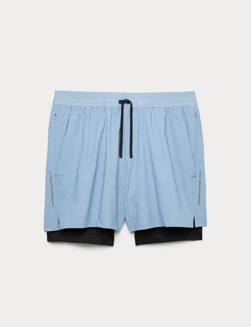 Double Layered 5 inch Sports Shorts