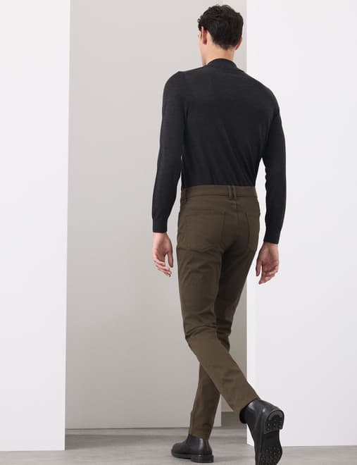 Cotton Rich Twill Performance Trousers