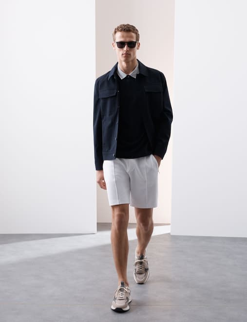 Regular Fit Elasticated Waist Shorts