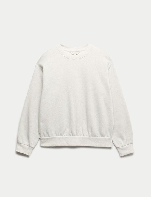 Cotton Rich Crew Neck Sweatshirt