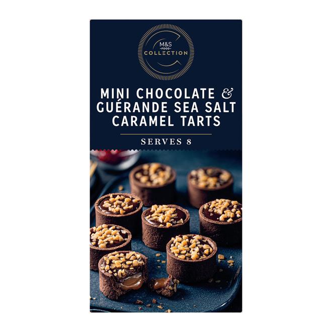 Collection Mini Chocolate and Guérande Sea Salt Caramel Tarts