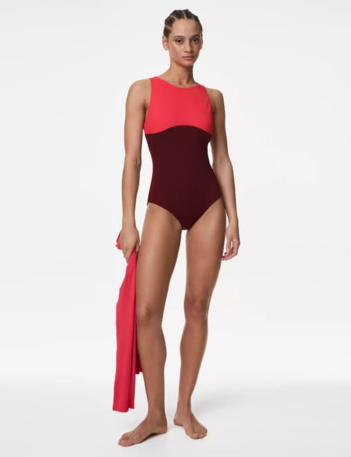 Buy Red Plunge Tummy Control Swimsuit from Next Luxembourg