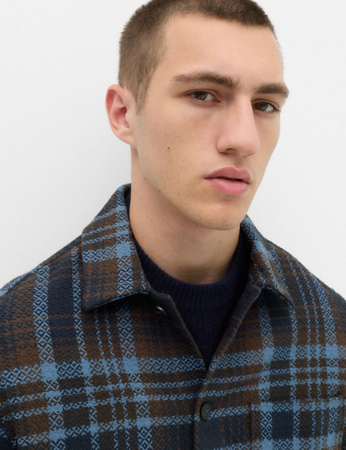 Pure Cotton Checked Overshirt